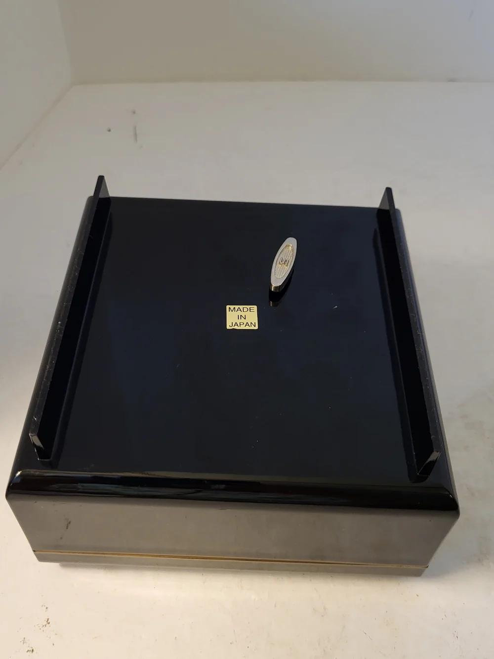 Mid-Century Japanese Chokin Style Lacquerware Musical Jewelry Box